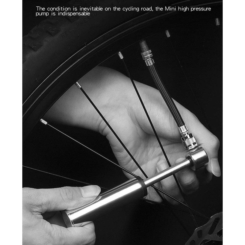 VOANZO High-pressure Bicycle Pull Pump, Mini Portable Cycling Pump Inflatable