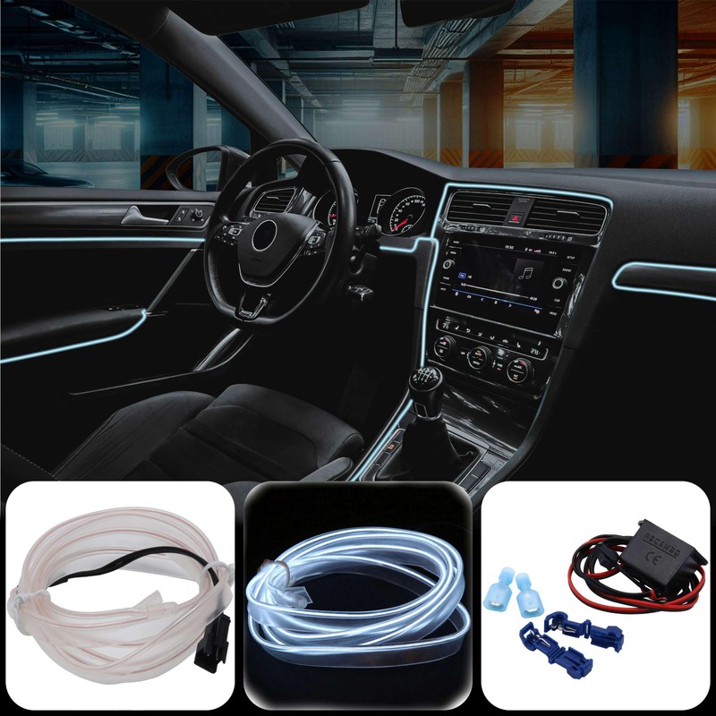 Recambo 6 m EL Wire LED Ambient Lighting, 12 V