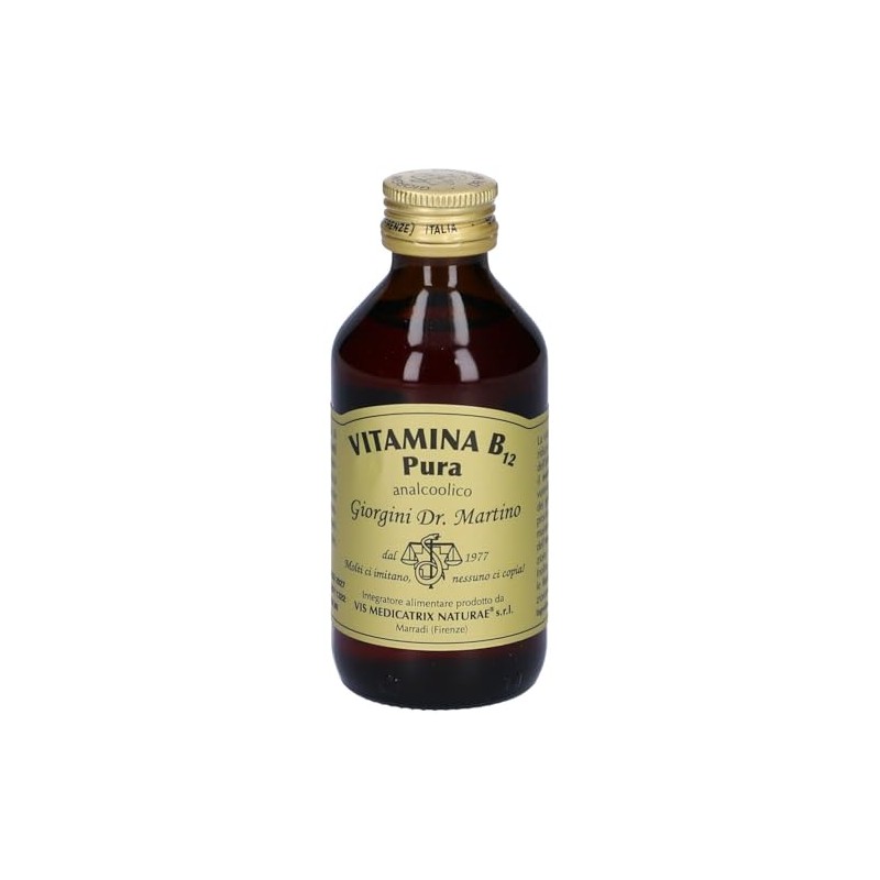 Dr Giorgini Integratore Alimentare, Vitamina B12 Pura Liquido Analcoolico -