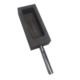 LLFAU Gold Silver Graphite Mold Ingot Mold Crucible for Melting Casting Refining with Metal Bar (2kg)