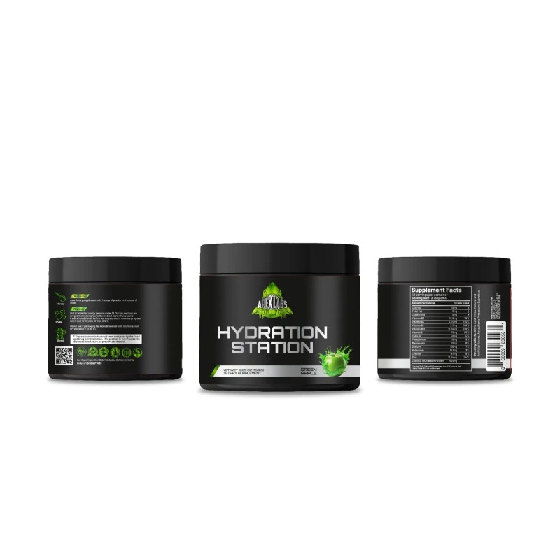 Apex Labs LLC Hydration Mix Electrolytes (40 Servings) Green Apple