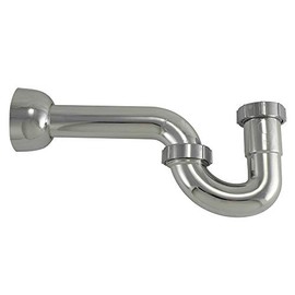 P Trap 1 1/4 OD PVC, Chrome Plated
