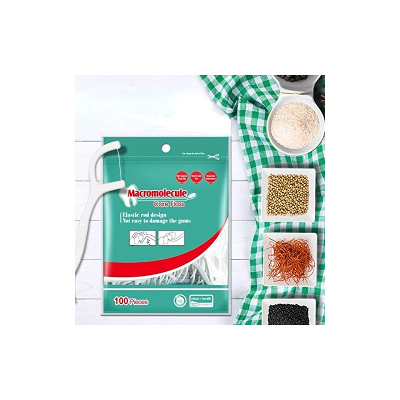 Set 100 Palillos Limpieza Bucal Limpiador de lengua, Raspador lengua