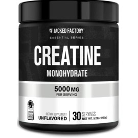 Jacked.Factory Creatina Monohidratada Suplemento En Polvo De Grado Farmaceútico 100% Pura - USA