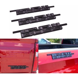 speedzone 3 x Matte Black 2000-2024 Silverado Z71 Trailboss Emblem Badge Nameplate
