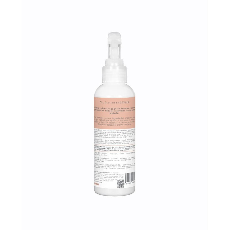 OH!GANICS., Limpiador Multiusos Aroma Naranja de 100 ml