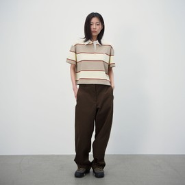Kangol [캉골] 우먼스 커브드 팬츠 4576 다크브라운 [Kangol] Women's Curved Pants 4576 Dark Brown