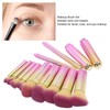 10PCS Travel Makeup Brushes Detachable Handle Powder Brush Set for
