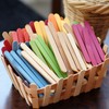 Hougnioe 200pcs Popsicle Sticks for Crafts,Wooden Sticks for Crafts, 4.5-inch