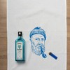 17;30 HOME Tea Towel White Sailor in Blue