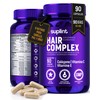 Vitaminas para el Cabello Mujer con Biotina, Colágeno, Queratina, Zinc