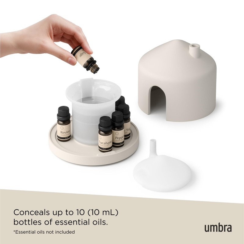 Umbra Casita Diffuser in Sand – Aromatherapy Essential Oil Diffuser