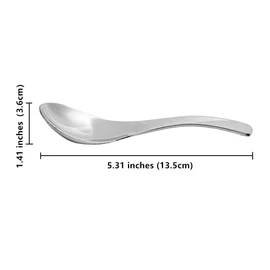 ERCRYSTO Stainless Steel Spoons - Lightweight and Small, Perfect for Toddlers and Children - Set of 4