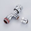 Ibergrif Angle Valve 1/2 Inch Wall Connection, 3/8 Inch Hose