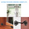 Privacy Hook and Eye Latch Easy Lock for Barn Door,