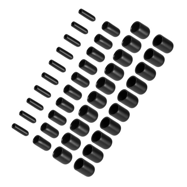 CoCud Round Rubber End Caps 1/8" 1/4" 3/8" 1/2" Inner