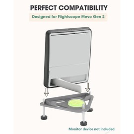 Tiga Adjustable Alignment & Leveling Stand for Flightscope Mevo Gen2 - Golf Training Equipment with Bubble Level, Height Adjustable 2.5 Inch, Stable Support for Mevo Gen 2