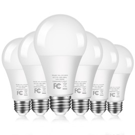6-Pack 14W LED Dimmable Light Bulbs 100 Watt Equivalent, A19 LED Light bulbs Bright 1500LM LED Bulbs with E26 Standard Medium Base for Kitchen Bedroom Office Indoor, No Flicker, Daylight White 5000K