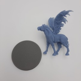HERO Creations - Pegasus - RPG - Dungeons and Dragons - DND - Pathfinder - Lord of The Ring - Figurine Miniature (Gray/Unpainted) (Large 50mm Base)