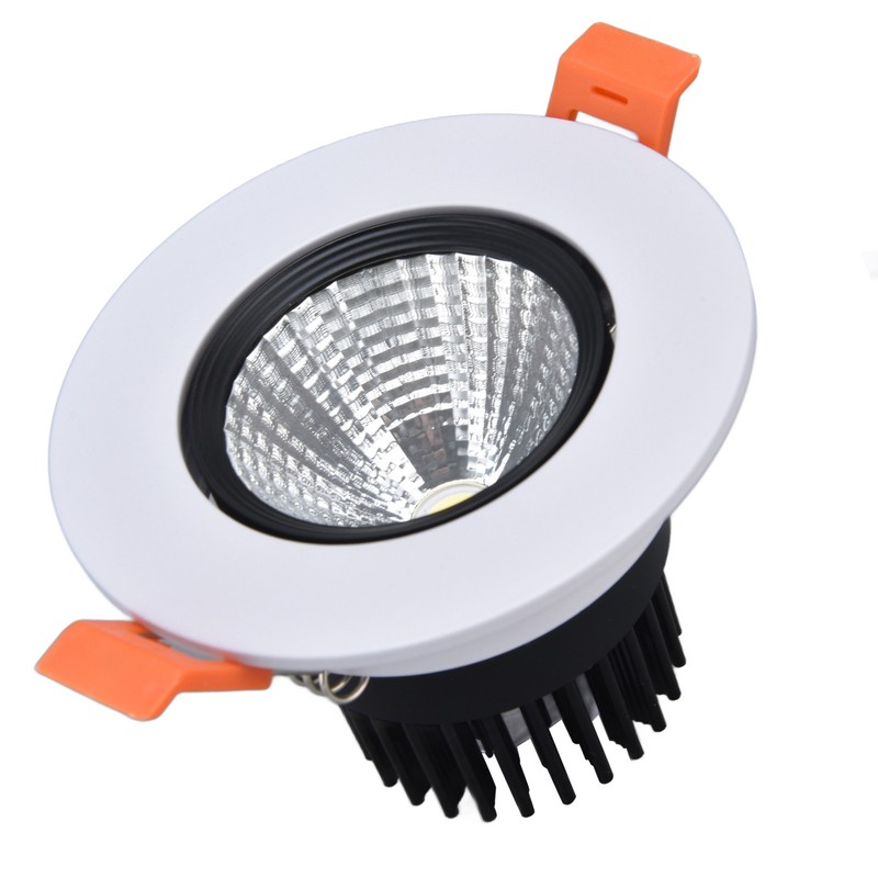 LED Downlight 7W 630lm Adjustable Dimmable Recessed COB Ceiling Light