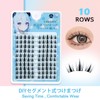 LASHIDOL Partial False Eyelashes, Large Capacity, Partial False Eyelashes, False