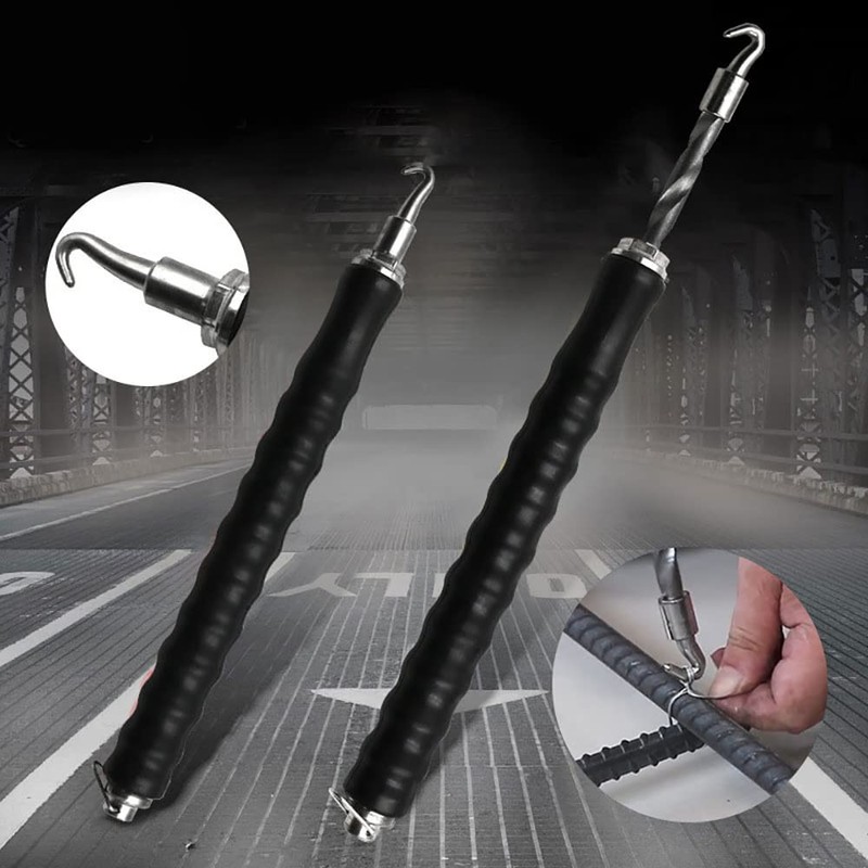 Rebar Wire Twister Tool, Semi-Automatic Retractable Hook Pull Tie Wire