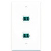 RiteAV - 2 Port LC Fiber 10GB Duplex Wall Plate