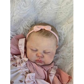 Anano Reborn Toddler Dolls Girl 24 Inch Real Life Like Newborn Baby Dolls That Look Real Boy Big Silicone Babies Realistic Baby Doll Toddler Reborn Doll Boy with Hair