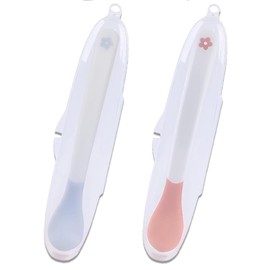 MINGTIANGH 離乳食スプーン 2本セット ベビースプーン 温感 温度で色が変わる 赤ちゃんの火傷防止 ベビー用品 食器 食器セット 男の子 女の子