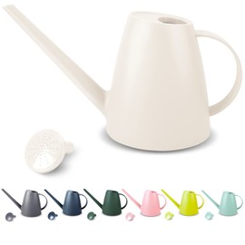Watering Can for Indoor Plants, Small Watering Cans for House Plant Garden Flower, Long Spout Water Can for Outdoor Watering Plants 1. 8L 1/2 Gallon (White)