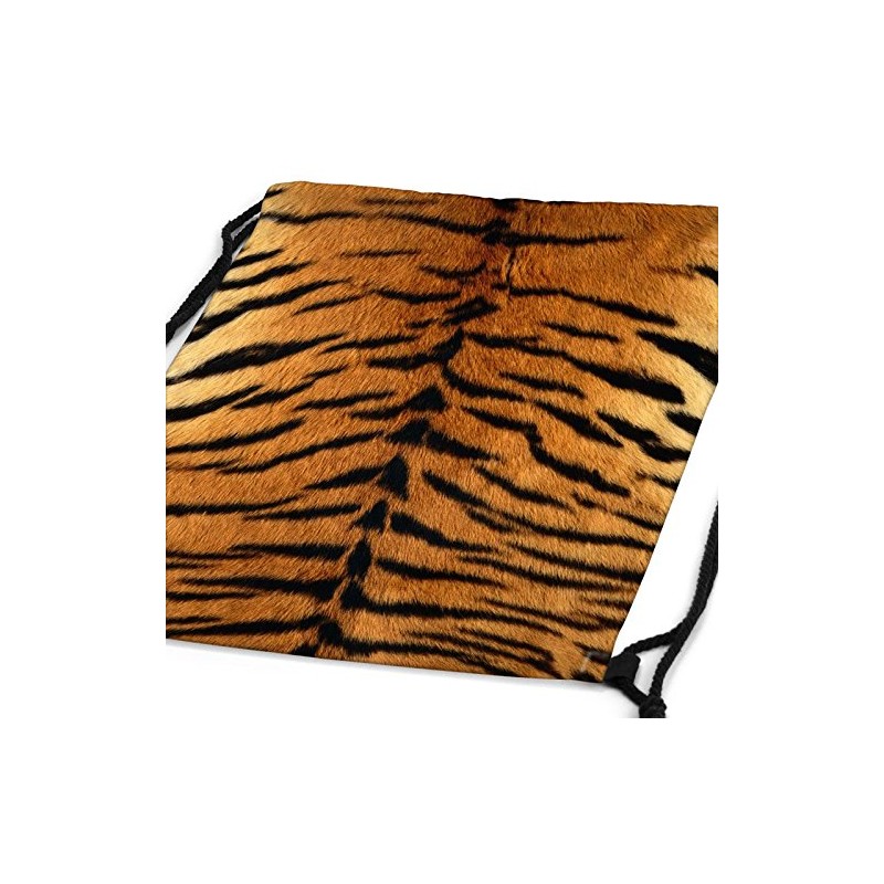 style3 Tiger Fur Pattern Print Back Backpack Bag Gym Bag