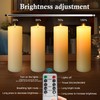 14" x 4" Large Outdoor Candles, Waterproof Flickering LED Flameless