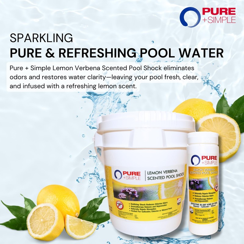 Pure and Simple Lemon Scented Non-Chlorine Pool Shock: Enhance Your
