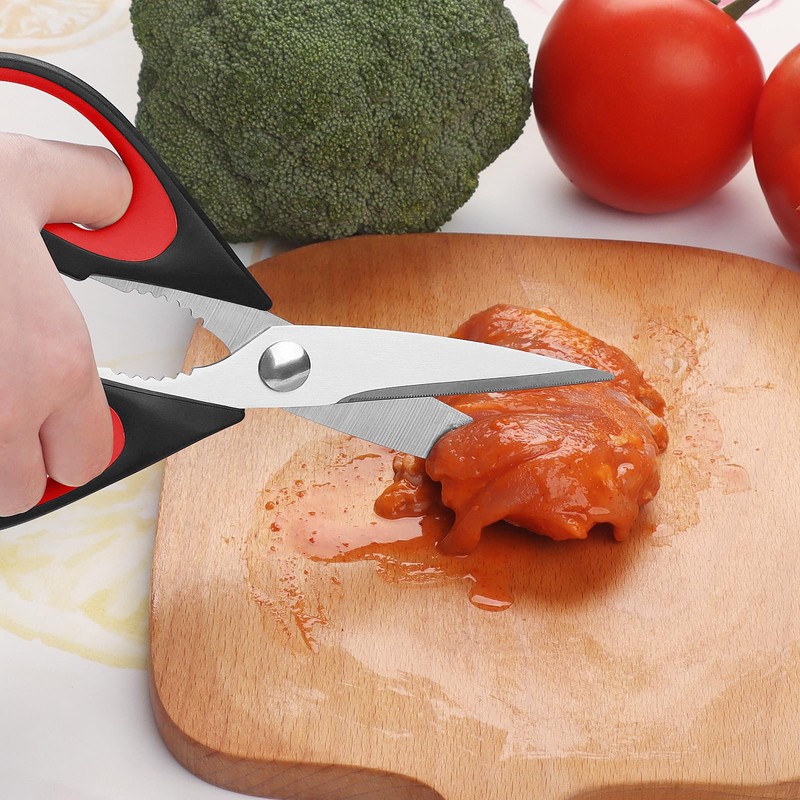 Vutyvve Kitchen Scissors, Stainless Steel Blades, Soft Grip, Multi-Purpose Kitchen