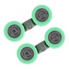 2Pcs UShaped Wheels Stainless Steel 4Wheel Small Rollers Shower Door