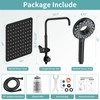 EAARSUO 10" Rainfall Shower Heads with Handheld Spray Combo High