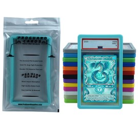 Protector de losas PSA para tarjetas estándar de grado PSA | TPU fuerte, ajuste preciso, protección ajustada a presión, absorción de golpes, acabado mate PSA protector de losas