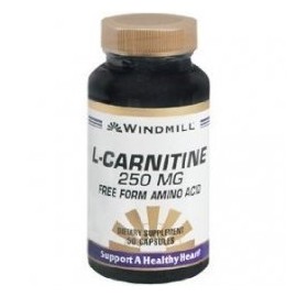 Windmill L-Carnitine 250 mg Capsules 50 Count (2 Pack)