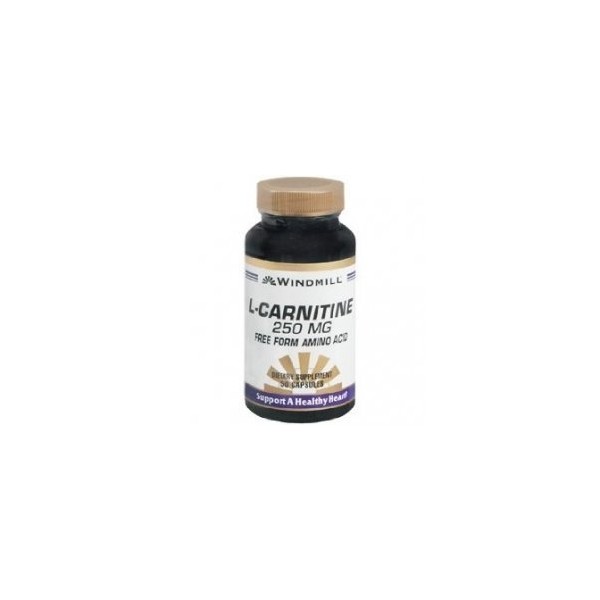 Windmill L-Carnitine 250 mg Capsules 50 Count (2 Pack)