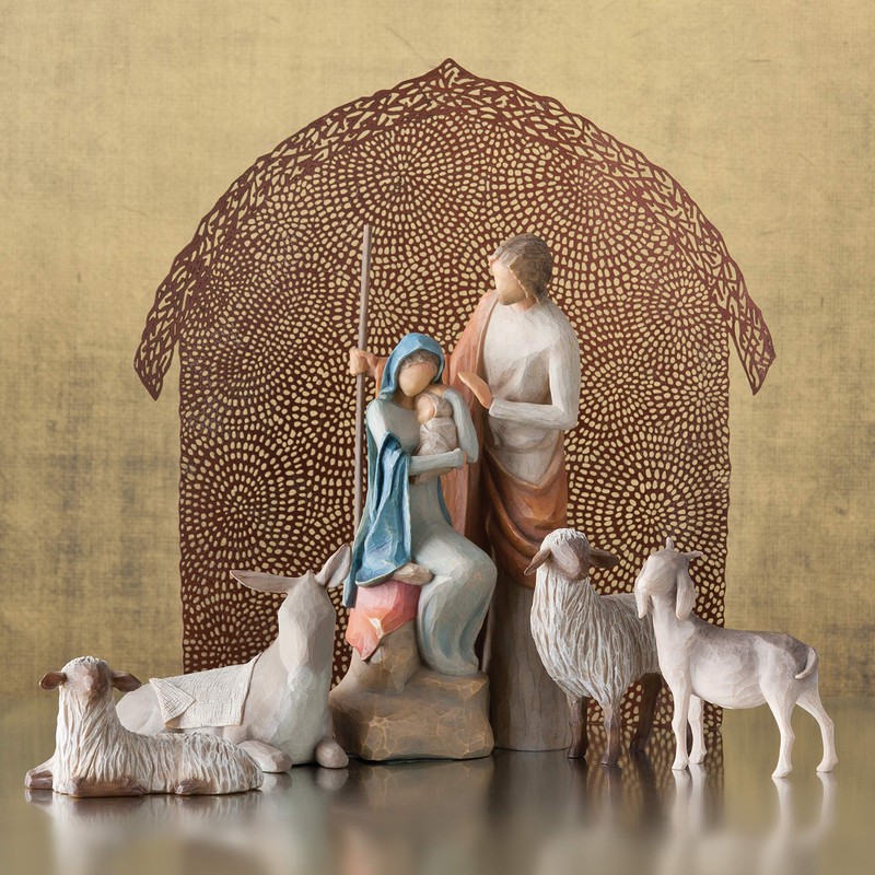 Willow Tree Sheltering Animals for The Holy Family, Giving Watch,