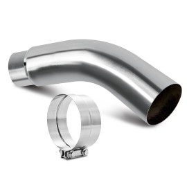 ELSHINE 5 Inch Diesel Exhaust Elbow Tip,Exhaust Pipe Elbow 5.00 In Side Exit Exhaust Tip