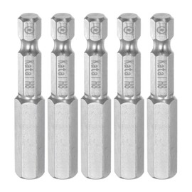sourcing map 5pcs H8 Hex Screwdriver Bit 1/4" Hex Shank 2" Length Magnetic Security Tamper Proof Screw Driver Power Tool