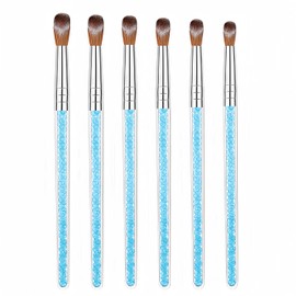 6 Multi-Size Nail Art Brush Set for Acrylic & Dip Powder - Precision 3D Carving, Extension & Detailing, 3A+ Nylon (Pro & Beginner)