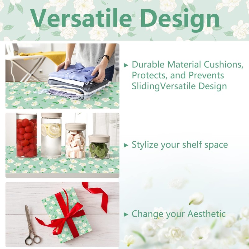 Scented Jasmine Drawer Liners Perfect for Dresser, Wardrobe, Drawers, Shelves,