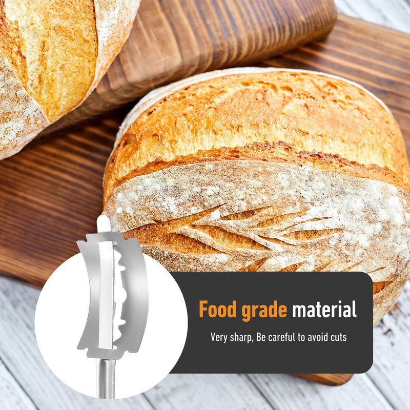Gjinxi Bread Lame Blades 30Pcs Stainless Steel Bread Lame Included
