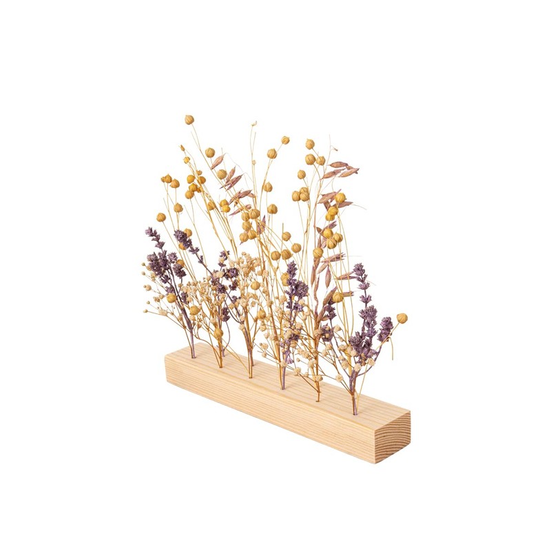 Rayher Wooden strip with 11 holes, FSC 100%, 22.5 x