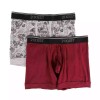 2(X)IST Men's Boxer Briefs L 34-36 2 Pack Red Pine