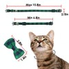 Cat Collar Breakaway with Bell and Bow Tie, Plaid Design
