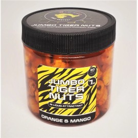 Wicked Carp Company Jumbo Orange & Mango Tiger Nuts in Liquid | PVA Friendly Carp & Catfish Bait