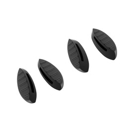 SAUCER Replacement Nose Pieces Pads for Oakley Plazma OO9019 | Plazma Asain Fit (AF) OO9019A Sunglasses - Standard Black + Asian Fit Black